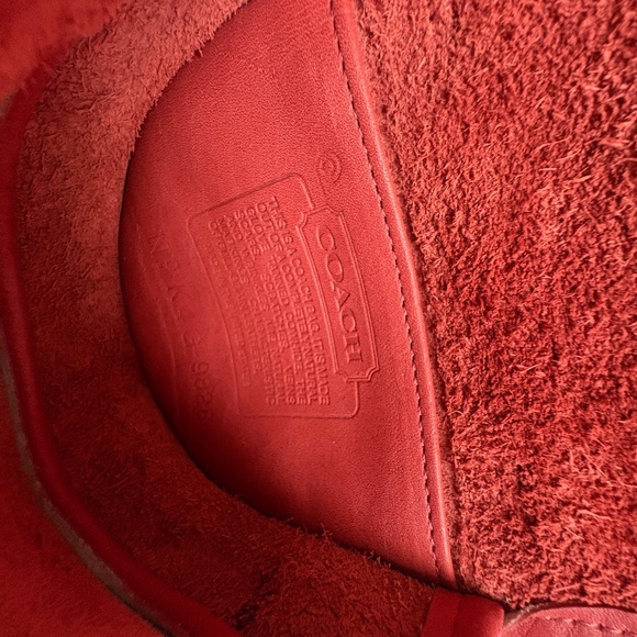 Vintage Coach Mini Bag Belt Bag Crossbody #9826 Messenger Red Leather USA - Picture 13 of 13